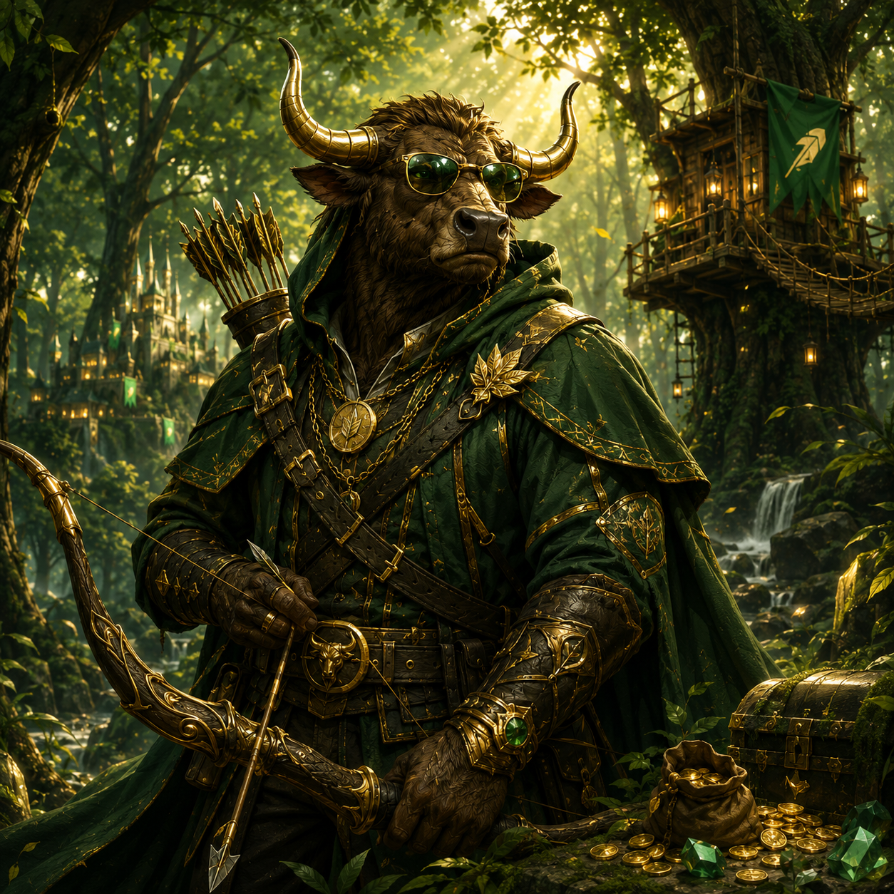 HOOD TRADER Royal Bull Hunter artwork